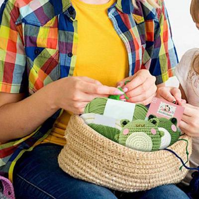 Frog Doll Crochet Kit, Material Package Make Your Own Animals Kit DIY