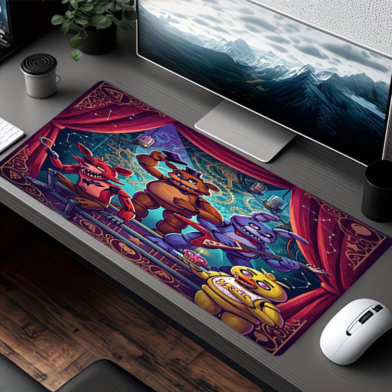 Podložka pod myš s potiskem Five Nights at Freddy's, pro podložku pod klávesnici, podložka pod notebook PC pro kancelářské použití doma, dekorace stolu, perfektní dárek k narozeninám pro hráče