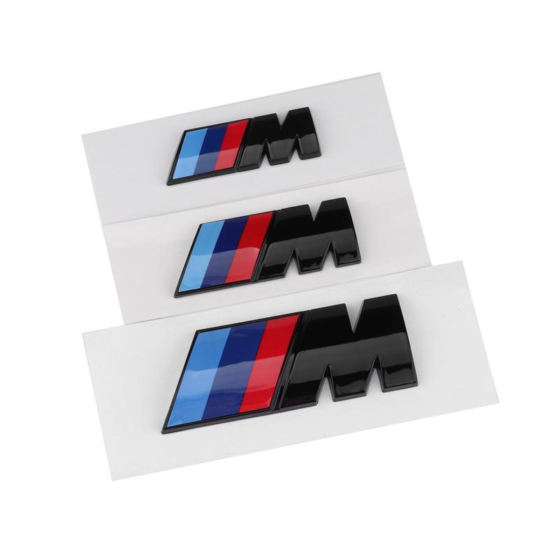 BMW M sparno emblema Sparno emblema Visos 1 2 3 4 5 serijos M logotipas abs lipdukai, galimi įvairūs dydžiai.
