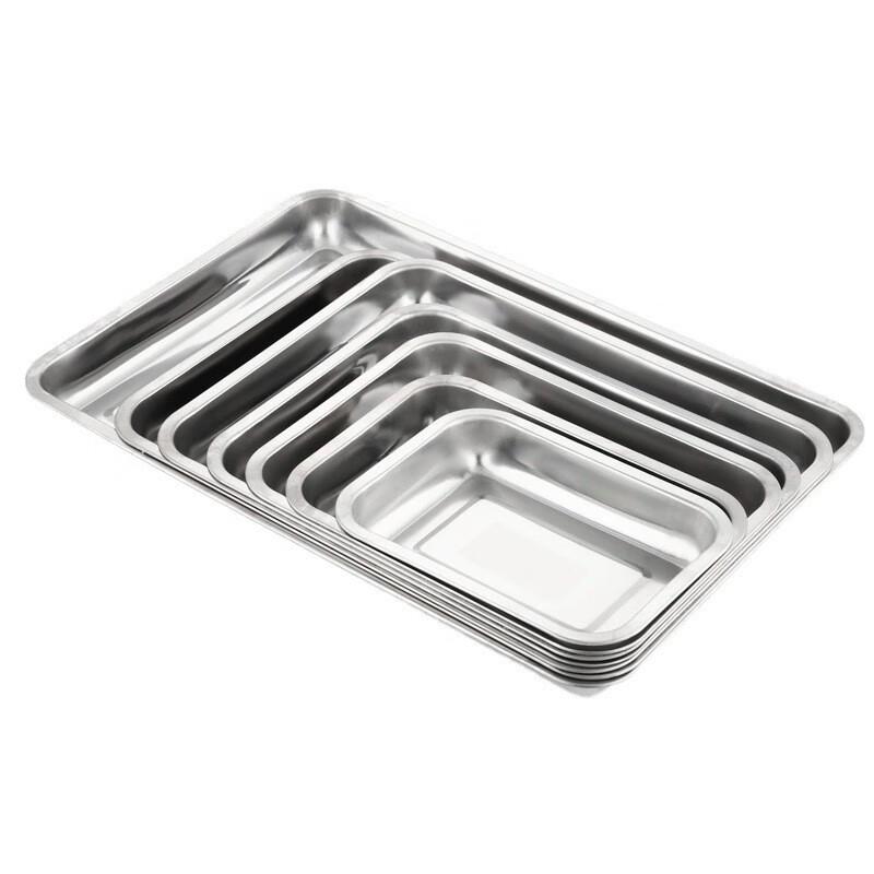 Wuhe 304 Stainless Steel Deep Rectangular Tray