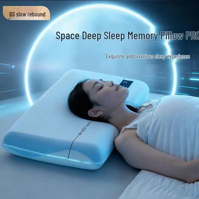 Second Gen Memory Foam Neck Support Pillow for Adults & Students - Sleep Aid & Gift