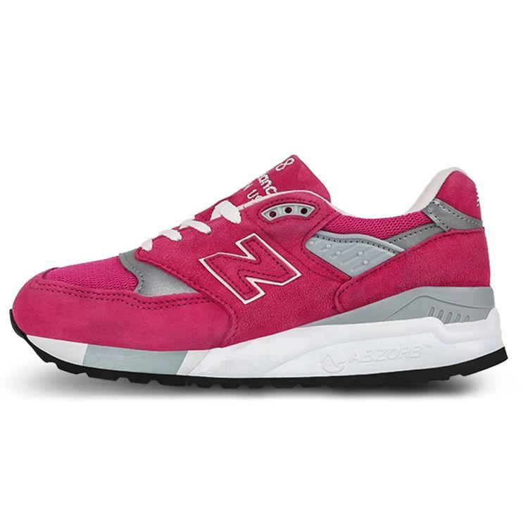 

New Balance 998 Made in USA Розовые женские кроссовки Серо-белые W998APC