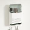 Wall Mounted Kitchen Cutlery Holder Dust-proof Draining Racks  Spoon Storage