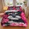 3pcs Schnauzer dog print Bedding Set, Breathable And Soft, Suitable for All Seasons Machine Washable, Suitable for Bedroom Decoration,yy250822140