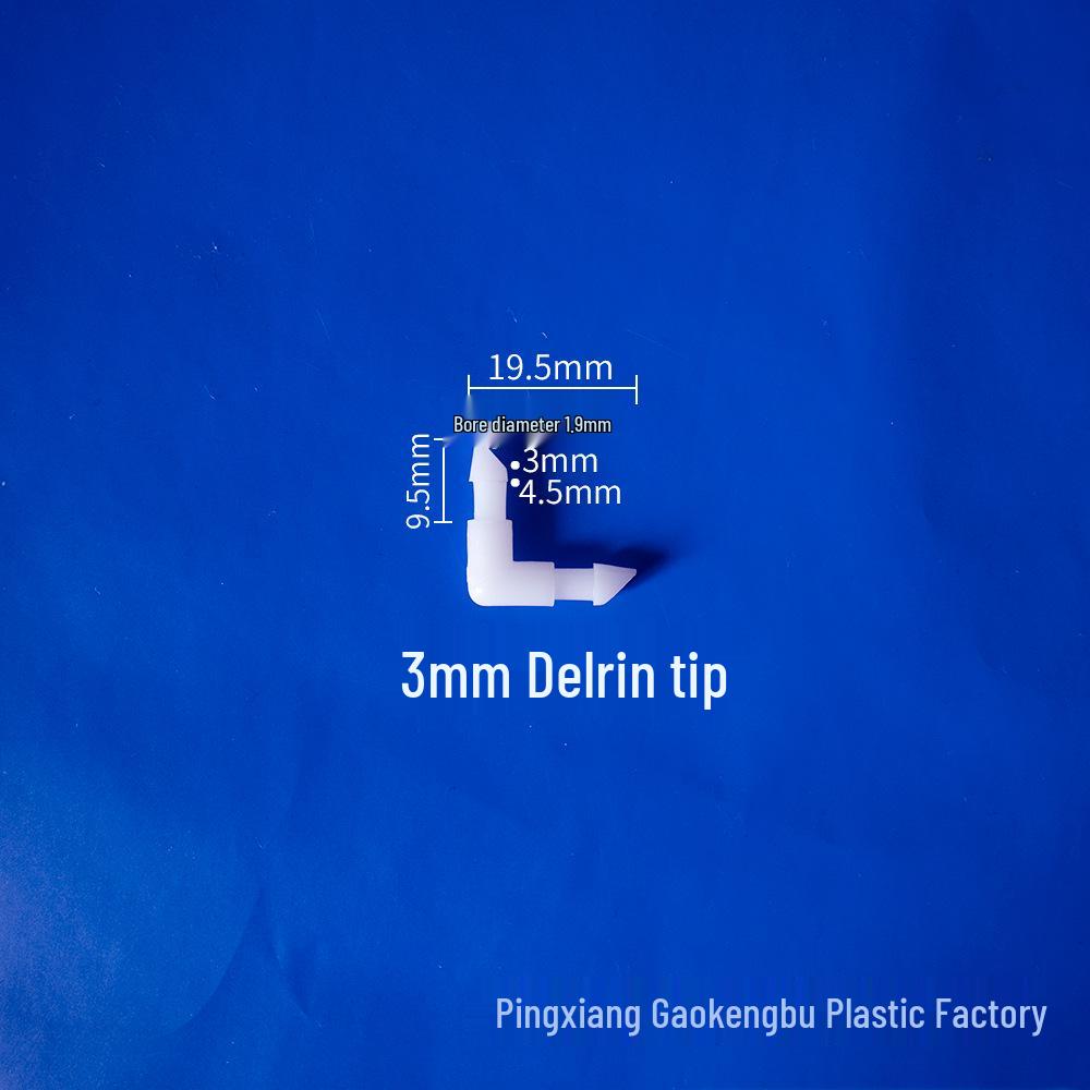 L-Shaped Elbow Plastic Connector Fittings, 90° Right Angle Pipe Accessories