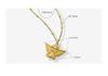 Women's 18K Gold Angel Pendant Necklace - European & American Hip Hop Style, Titanium Steel Clavicle Chain