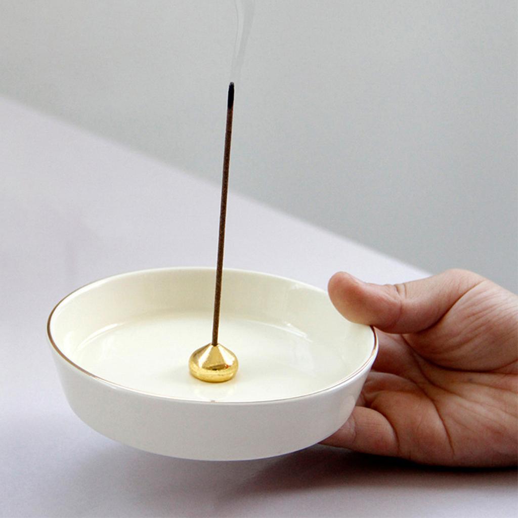 Flower Stick Incense Burner and Cone Incense Holder Cone Coil Incense Burner with Detachable for Home Office Yoga Meditation