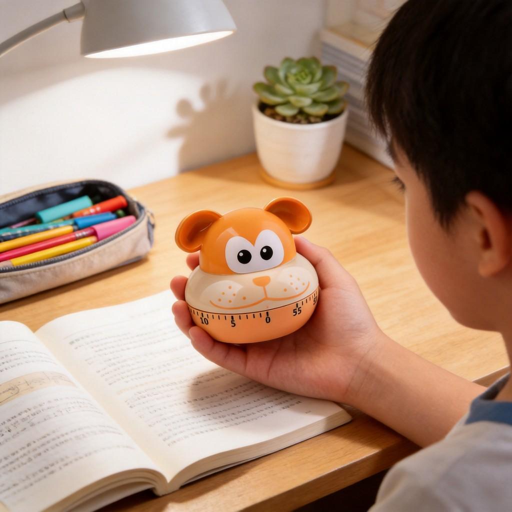 Animal Cartoon Mechanical Timer Kids Learning Time Management Toy With Children Gift