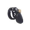 Pink Soft Silicone Male Chastity Cage Device Small/Large Lockable Ring Sex Toys with 5 Cock Ring Penis Sleeve for Men BDSM