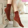 10-1 Women's Winter Warm Mid Tube Socks - Elastic Edge with Thickened Ribbed Design, Available In Multiple Colors, Suitable for Casual and Formal Wear