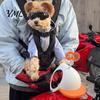 Portable Pet Travel Gear Adjustable Mini Puppy Helmet for Small And Medium Dogs, Lightweight Protective Outdoor Protection Safety Hat, Headgear