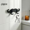 Adhesive Wall Hooks for Bathroom 3D Printed Beard Shaped Hook, Self?Adhesive Creative No Drill Razor Holder Shower Hanger Key Towel, Fun Storage