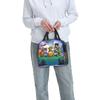 Custom Plants Gaming Zombies Insulated Lunch Bags for Camping Travel Video Game Resuable Thermal Cooler Bento Box Unisex