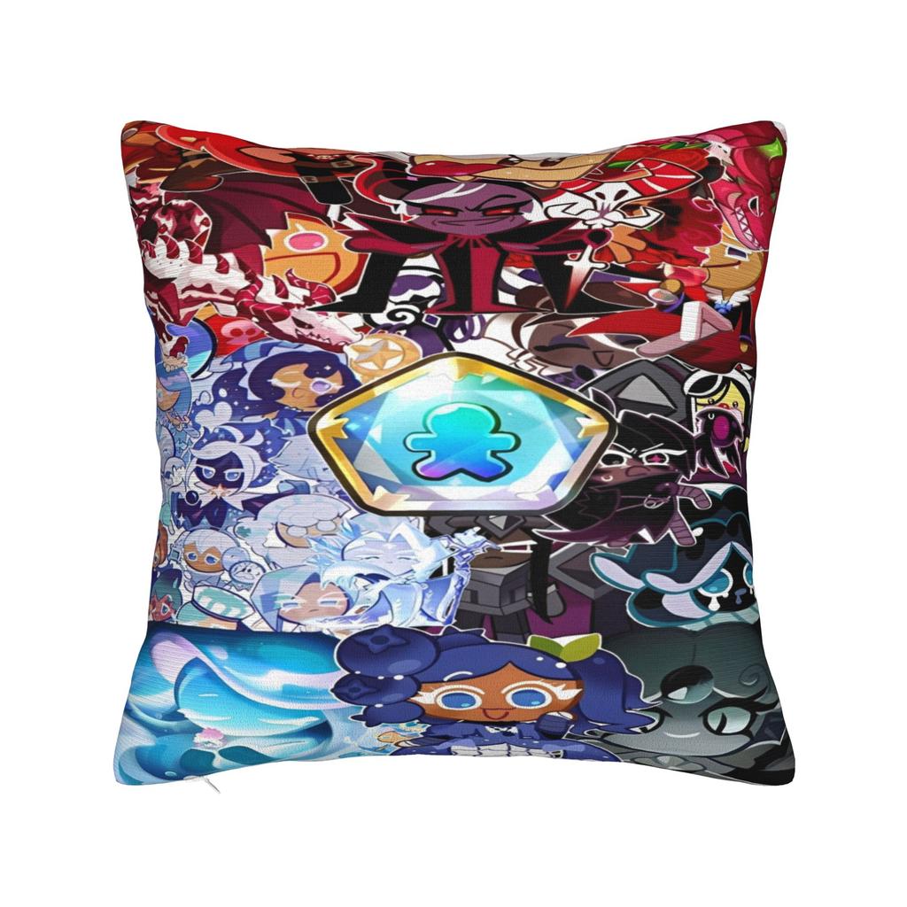 Cookie Run Kingdom Printed Pillowcase Cushion Cover anime cartoon Pillow Covers New Style Home Decorations Zippered Multi Size