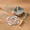 Stainless Steel Deep Fryer 5-in-1 Fryer Steamer Baker Strainer Portable Outdoor Cooking Pot with Basket