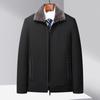 Autumn and Winter New Style Velvet Thickened Lapel Middle-aged and Elderly Jackets Men's Casual Jackets Dad Wear Warm Men's Jackets
