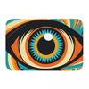 Retro Bathroom Mat Groovy Retro Eye 1960s Pattern Rug Home Doormat Living Room Carpet Decoration