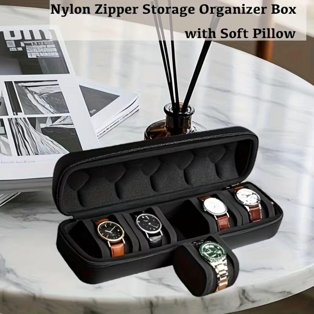 Hard Shell Watch Display Storage Box with Pillow Insert Watch Case  for Watch Storage