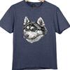 Siberian Husky T Shirt Realistic Husky Face Graphic Tee Blue Eyes Dog Lover Top