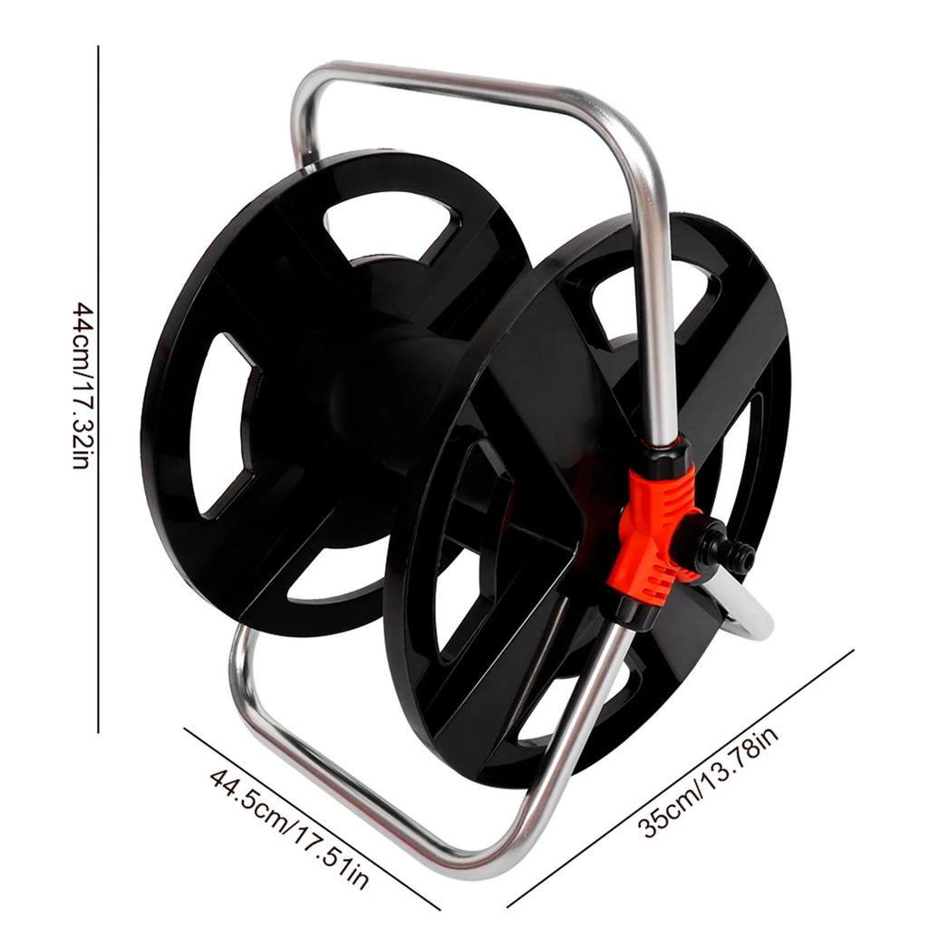 Water Pipe Car Roll 35 Meters Water Pipe Storage Shelf Hose Reel Rope Storage Rack