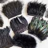 Feather1Meter Black Ostrich Goose Marabou Turkey Feathers Trim Fringe Sewing Ribbon For DIY Dress Sewing Crafts Clothing Decoration