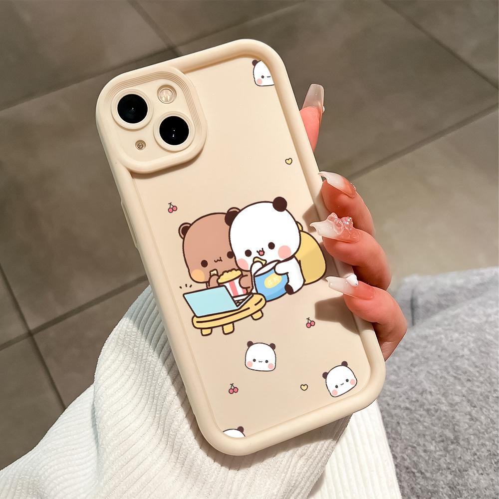 Soft Silicone Phone Casing Full Cover Camera Shockproof Protection Case for Samsung Xiaomi Redmi Poco
