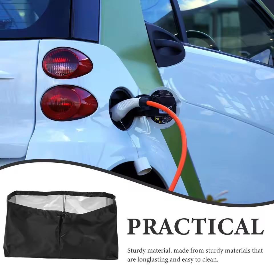 Electric Vehicle Charger Cover, Waterproof Rainproof Sunproof Dustproof, Wall Mounted Outdoor EV Charging Station Protective