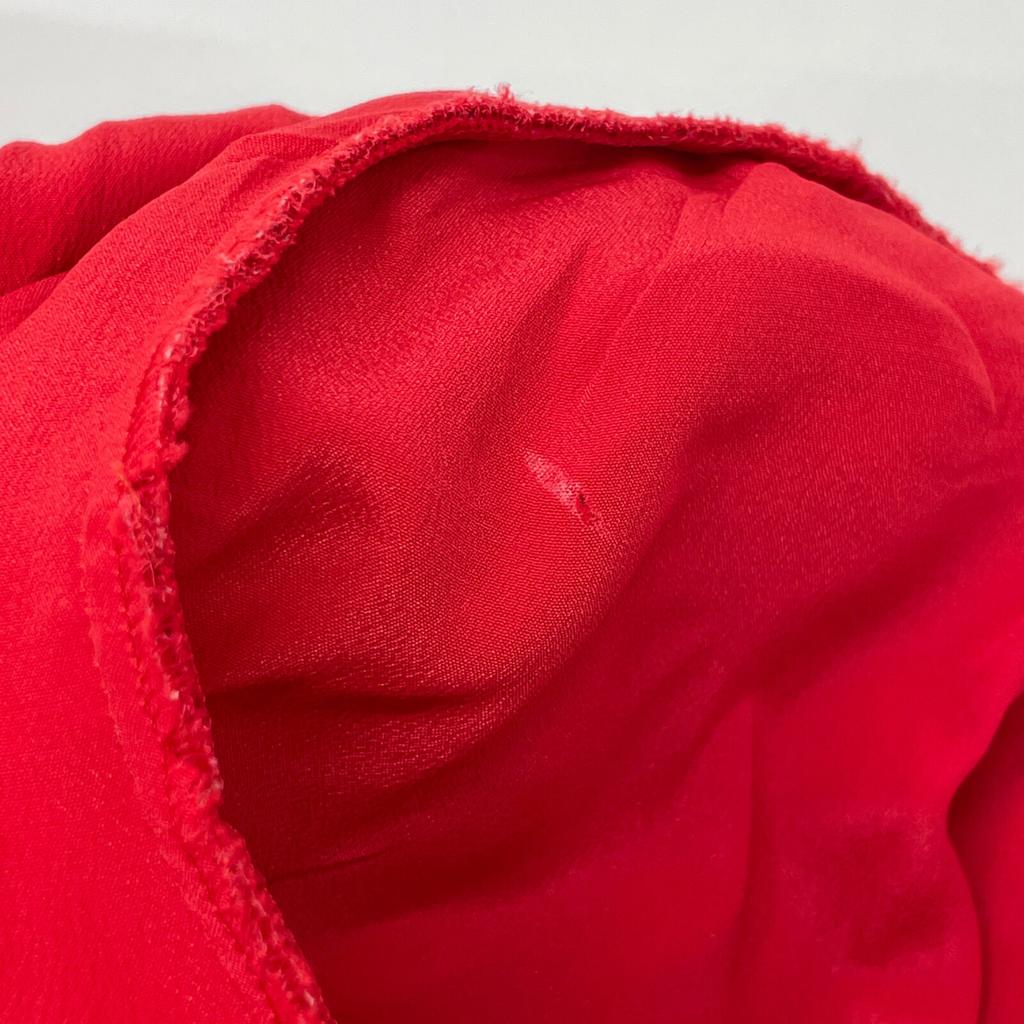 GUCCI 475850 Red Interlocking G Pearl Button Web Trim Dress dress 36 RedUsed