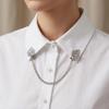 1 Piece Alloy Shawl Clips Decorative Cardigan Clips Vintage Scarf Brooch Pin  For Shawl