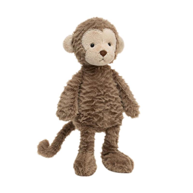 

JELLYCAT Wavy Fur Series Animal Raleigh Pulley Monkey Soothing Doll Plush Doll 32cm High