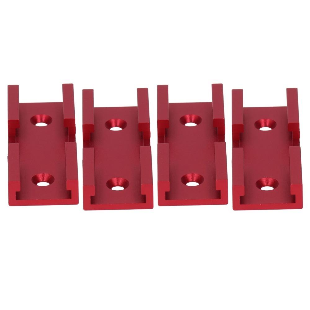 4pcs Aluminum Alloy Woodworking Cross Track Connector T Track Intersection Kit  Woodworking