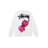 STU SS25 dice printing long-sleeved t-shirt for men and women of the same style, spot classic