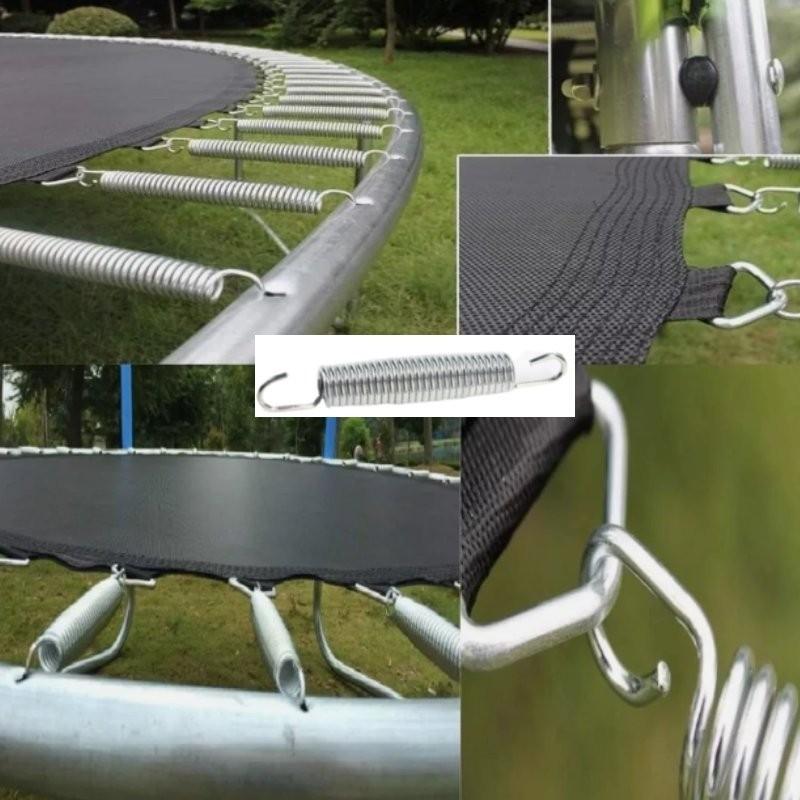 Replacement Springs Trampoline Parts Waist Stretching Double Hook Material Steel
