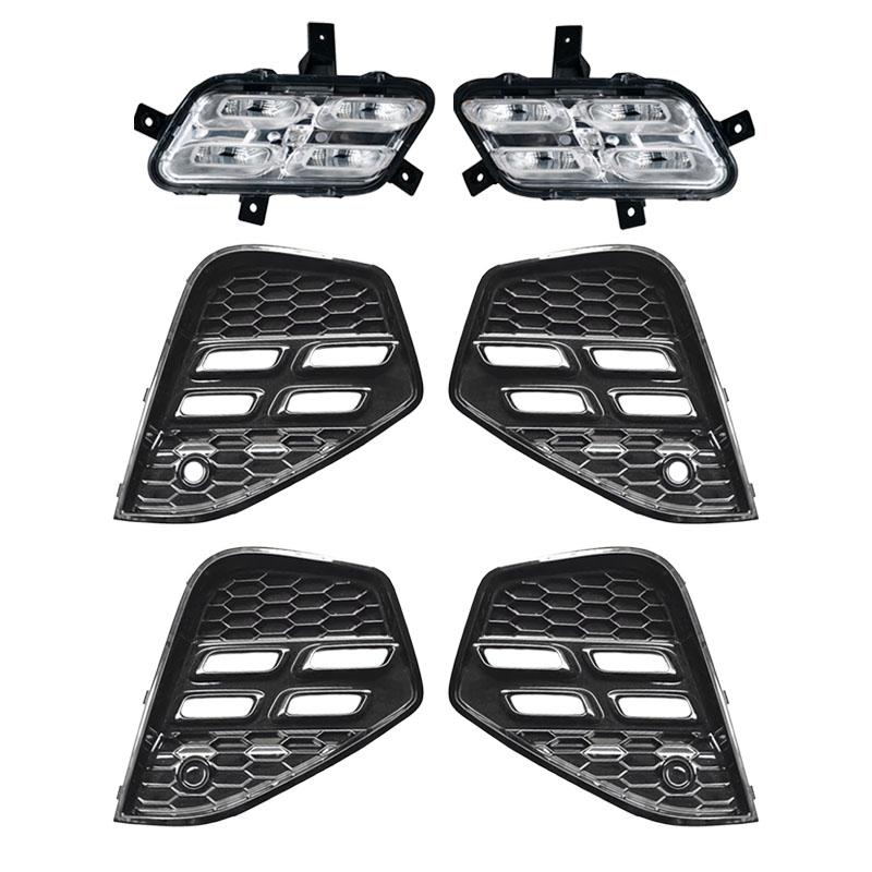 For Chery Jetour X70 X70S 2018 2019 2020 2021 Front Bumper Daytime Running Light Lamp Trim Cover Frame Foglight