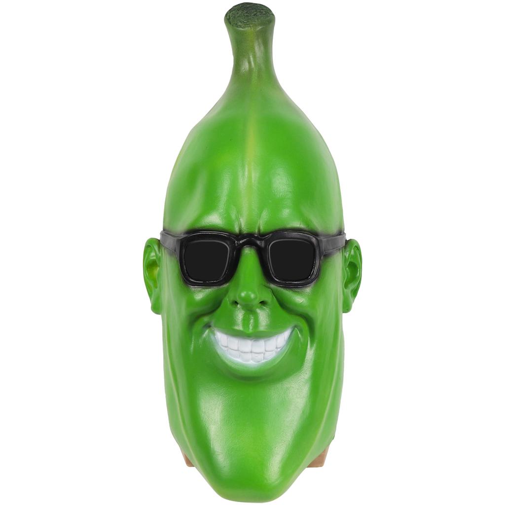 Halloween Funny Green Banana Man Mask Masquerade Latex Headgear Factory Price