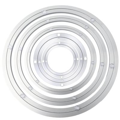 Rodamiento Giratorio de Aluminio Pesado 5/8/10/12/14/16 Pulgadas Diseño Lazy Susan Rodamientos de Bolas de Aluminio Plato Giratorio Rodamientos de Placa Giratoria