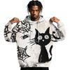 Men's Halloween Print Pullover Hoodie Long Sleeve Sweatshirt