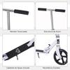 Folding Scooter for Children Ages 7-14, Kids Scooter with 4-Level Height Adjustable Handlebar and Brake, White
