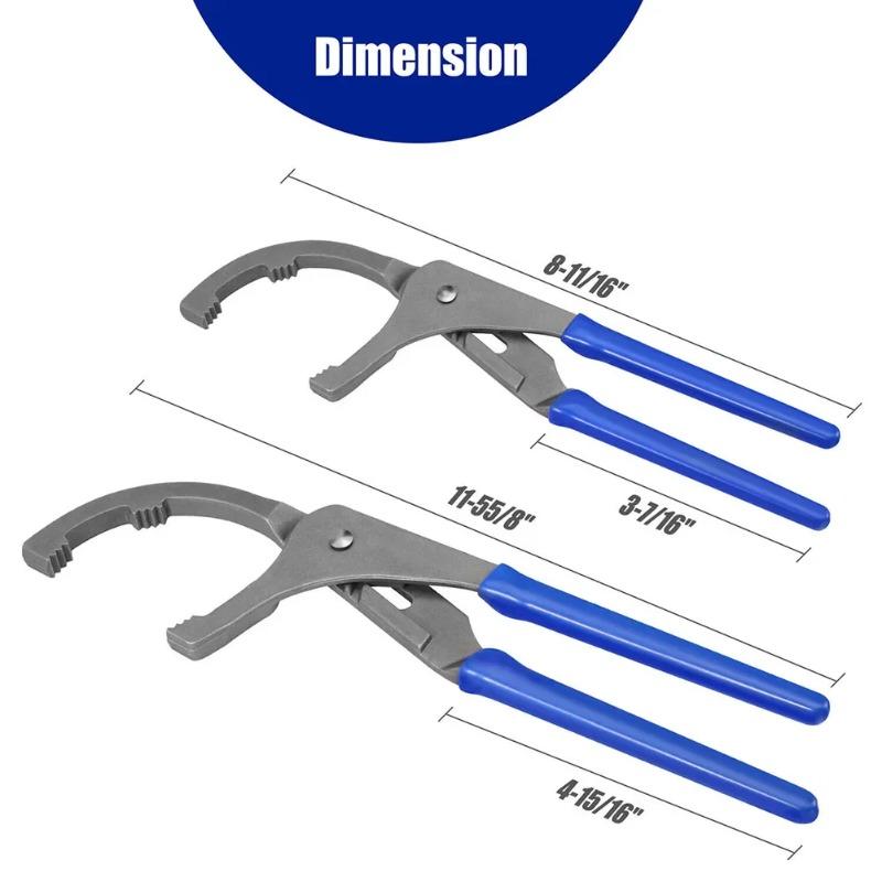 Adjustable Oil Filter Wrench 9 12 Inch Clamp Type Pliers 45 Steel Filter Removal Tool for Car Maintenance Hand Tool
