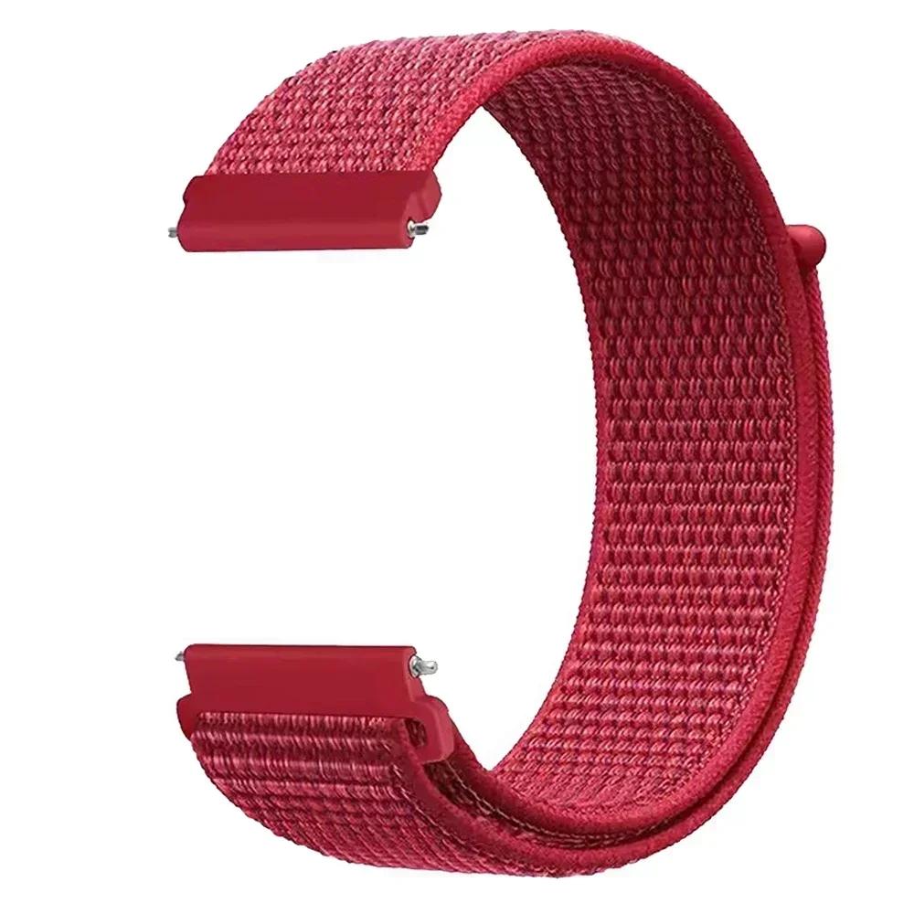 22mm 20mm Nylon Loop Band For Amazfit BALANCE/Active2/bip 6 5/GTR 4 3 PRO/GTS 4 2mini 3 Sport Bracelet Samsung Watch 7 6 5 Strap