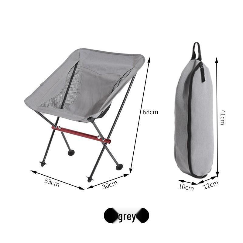 Lightweight Portable Outdoor Folding Moon Chair - Swivel Design, 7075 Aluminum for Camping