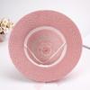 Bow Flowers Straw Sun Hat Woman Bucket Summer Sunscreen Wide Brim Sun Cap Outdoor Beach Accessories