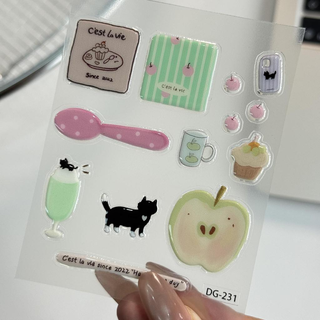Innovative Cartoon Gel Handyhülle & Nagelkunst-Aufkleber