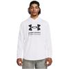 Under Armour Rival Terry Graphic Hoodie 1386047 100 (White/L/Men's)