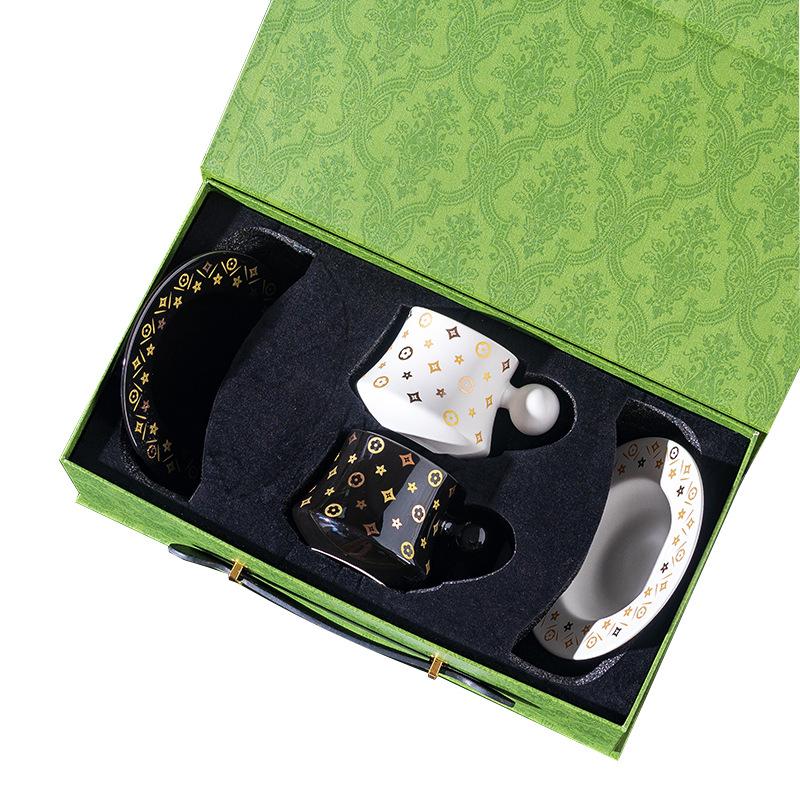 Chunfu High-End Kaffeetasse und Untertasse Geschenkbox-Set Firmen-Jahrestagung Eröffnung Einweihung Hochzeit Geburtstagsgeschenk Souvenir