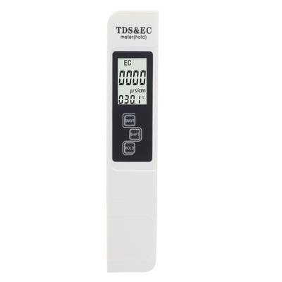 3?In?1 Water Quality Tester Portable TDS EC Temperature Meter with HD LED DisplayWhite