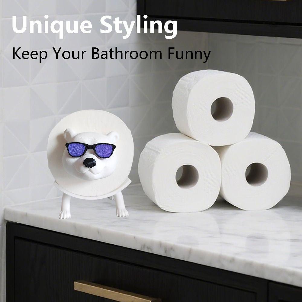 Free Standing Toilet Tissue Rack Frog Dog Bear Toilet Roll Holder Kitchen Tissue Dispenser  Home