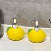 Lemon Ceramic Soap Dispenser Bottle Dispensing Hotel Hand Wash Shampoo Shower Gel Press Lotion Bottle Shampoo Dispenser