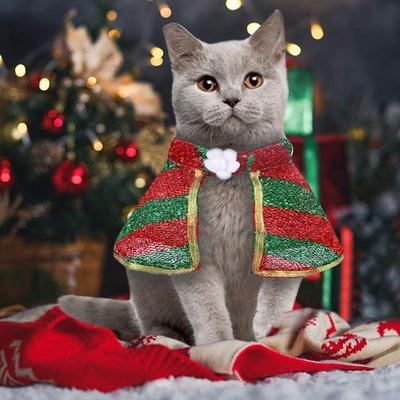 Katzenkleidung Katze Hund Weihnachten Cosplay Kleidung Lustiges Verkleiden Haustier Umhang Haustierkostüm Hundekostüme für kleine Hunde