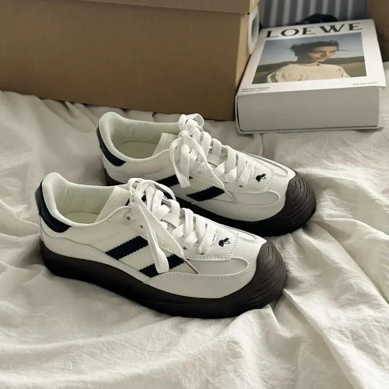 Fashion Original Niche Retro De Training Shoes Women's New Breathable White Walking Sneakers Versatile Casual Board Trainers Footwear